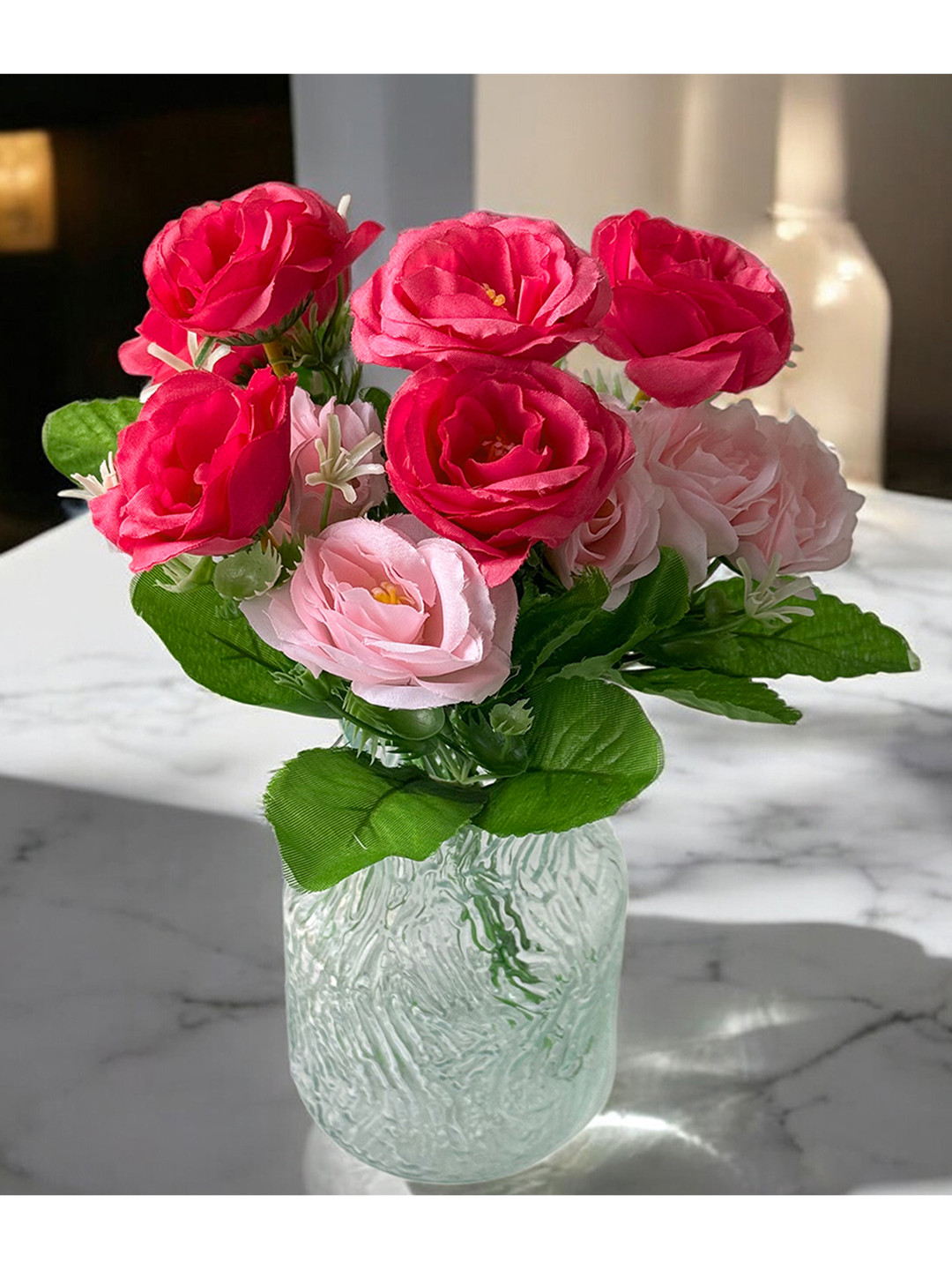 Art Street Pink Peony 6 Head Artificial Flowers