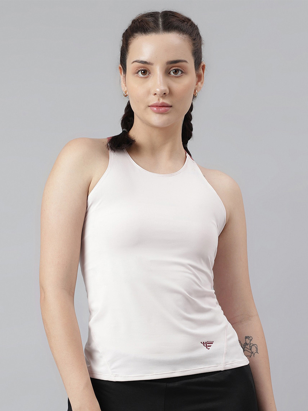 Woods Round Neck Sleeveless Sports Tank Top