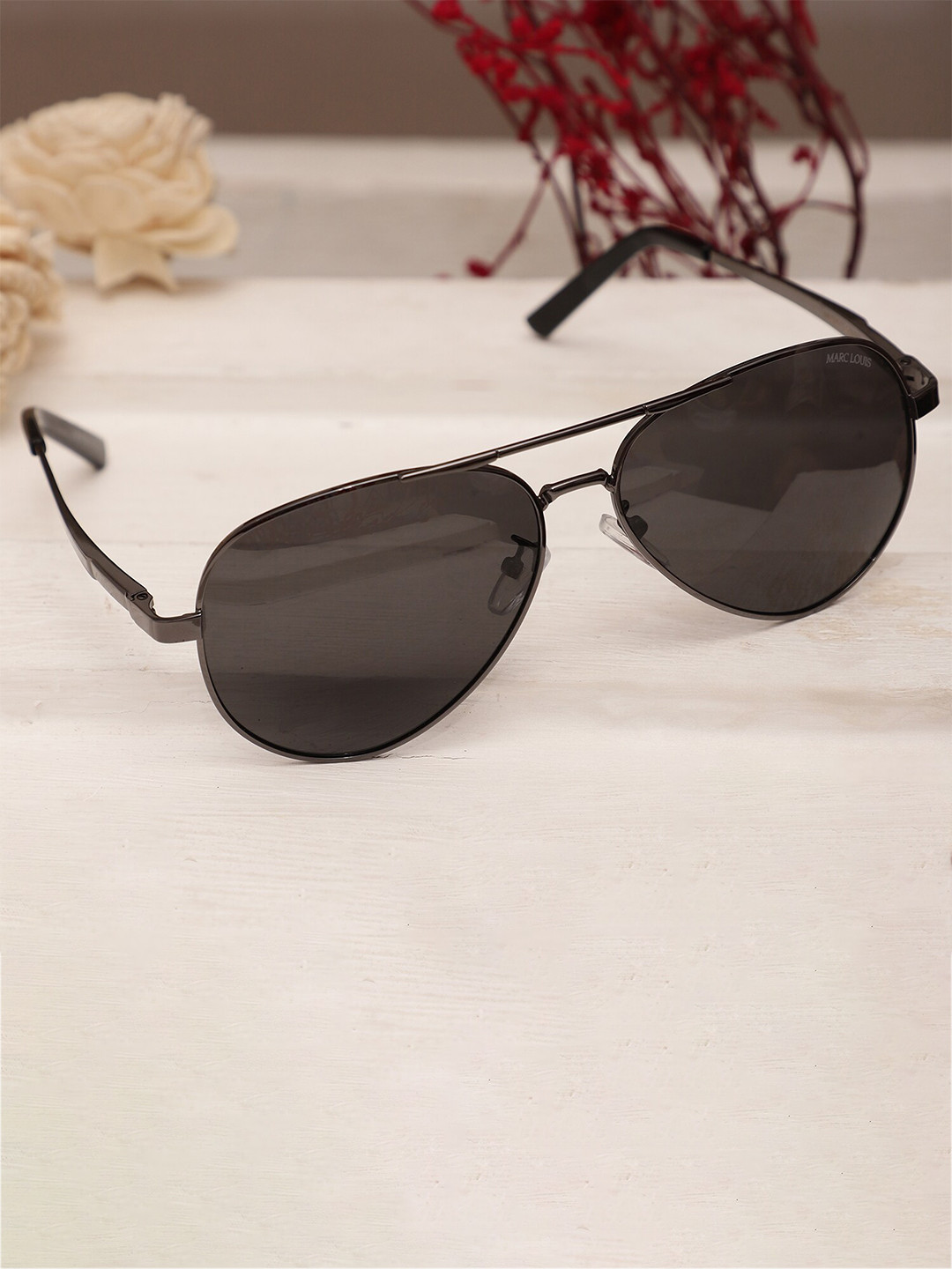 MARC LOUIS Lens & Aviator Sunglasses With UV Protected Lens ML D8926 GREY 1 SG