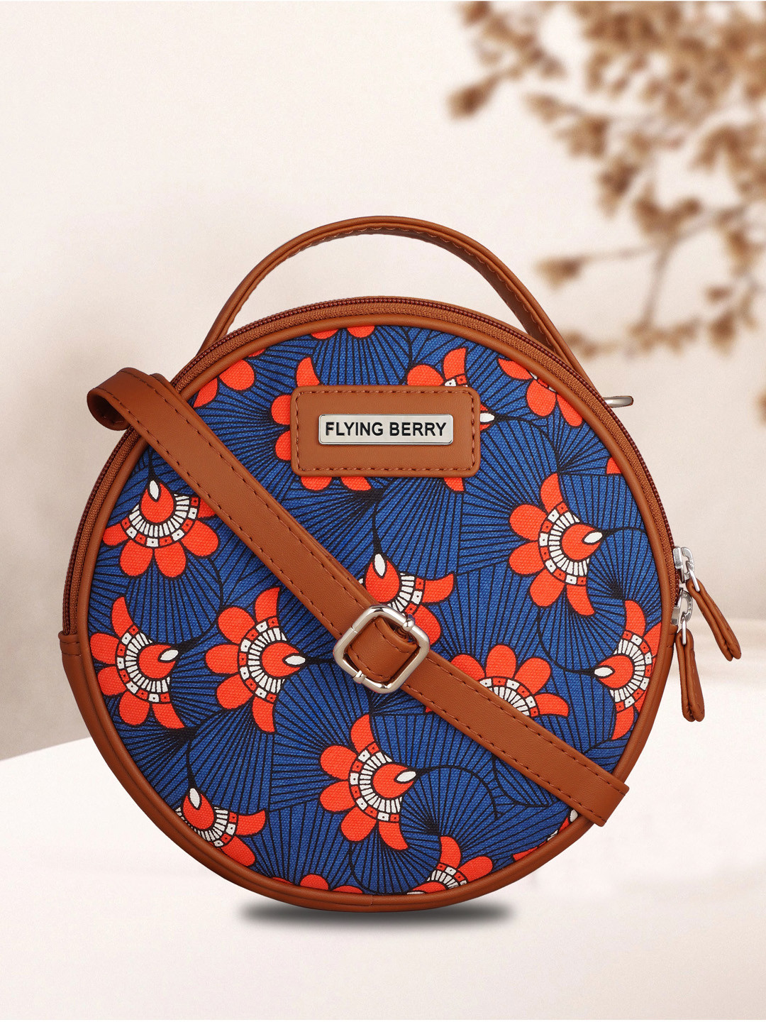 FLYING BERRY Floral Printed Half Moon Sling Bag