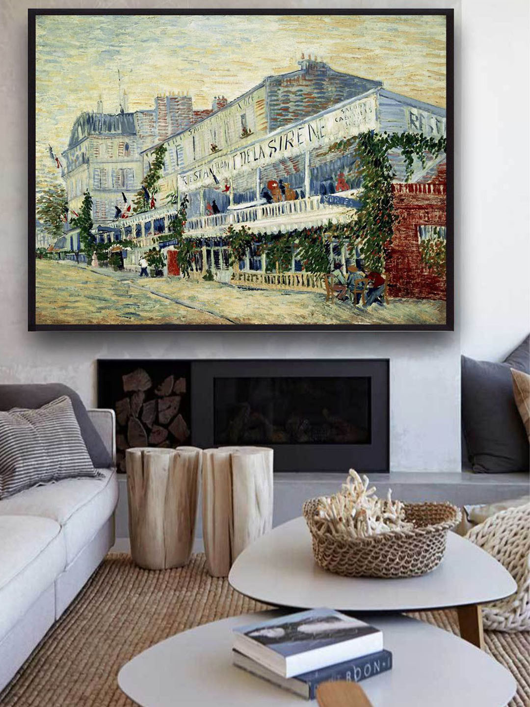 The Art House Green & Beige Printed Framed Wall Painting