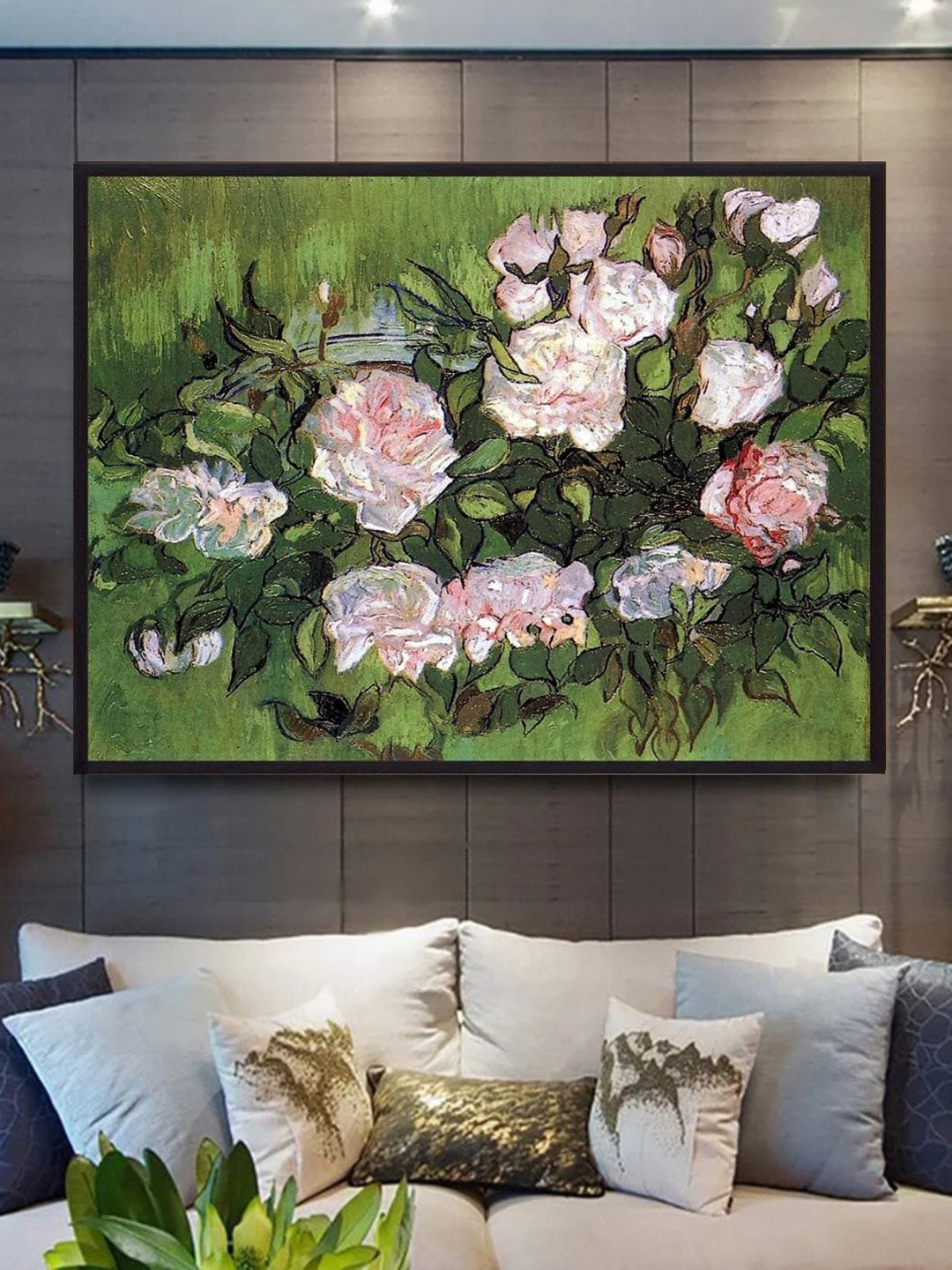 The Art House Pink Roses By Van Gogh Wall Art