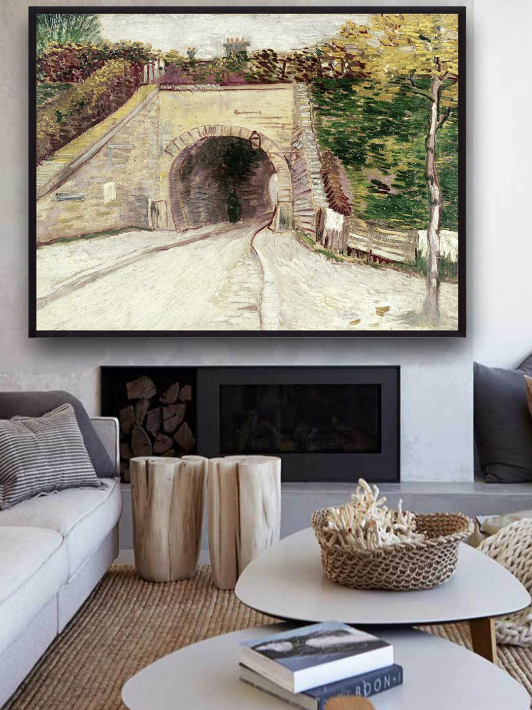 The Art House Tunnel Through Hillside By Van Gogh Wall Art