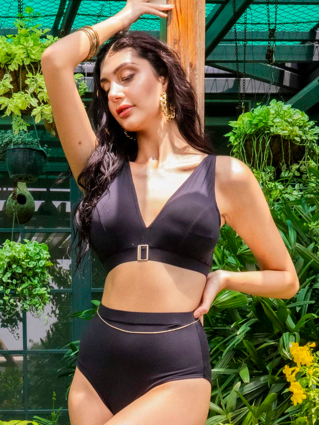 Aoba Black Swim Bikini Set