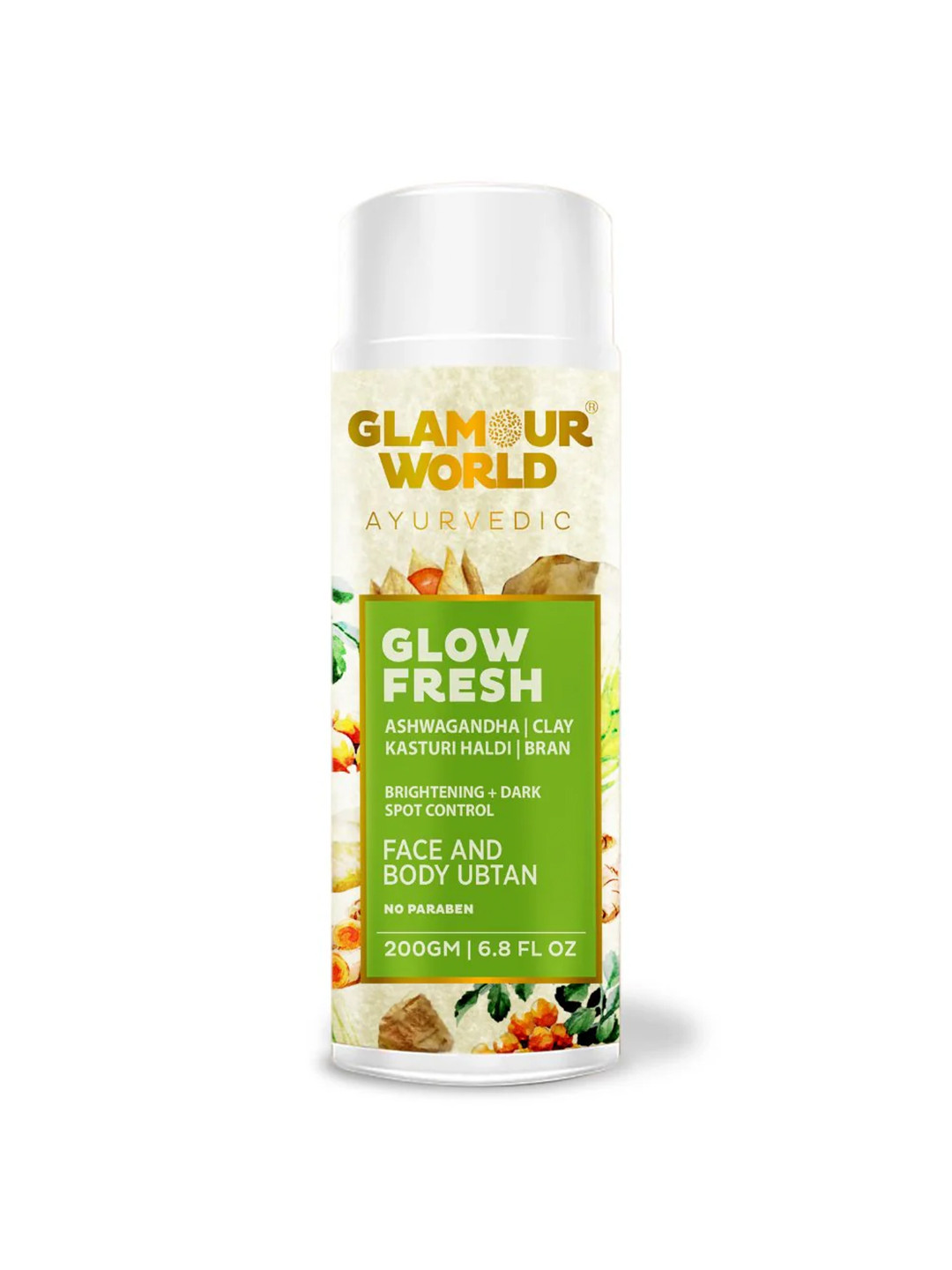 Glamour World Ayurvedic Glow Fresh Face & Body Grains Pack - 200g