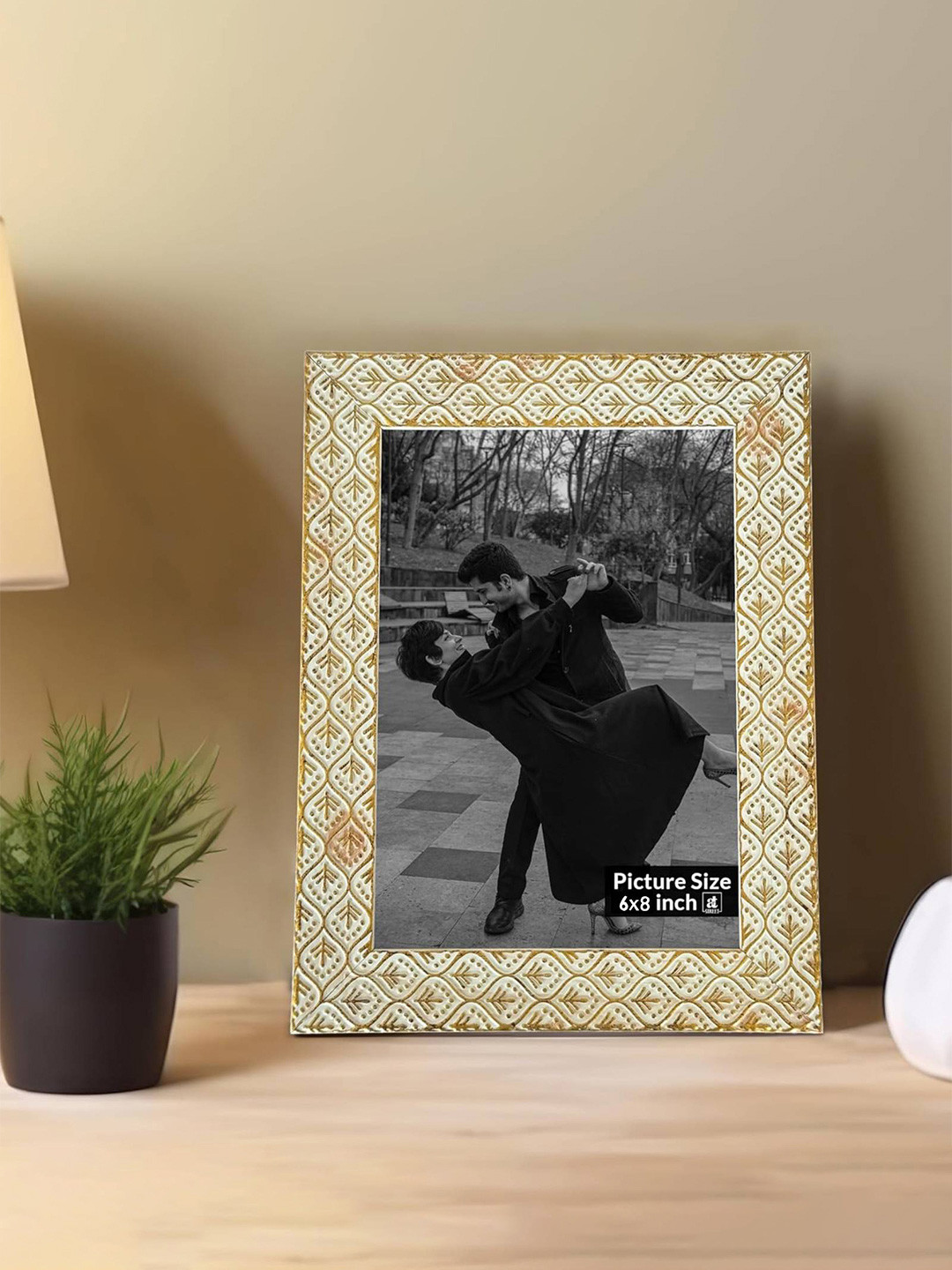 Art Street Golden Colored Wooden Photo Frames