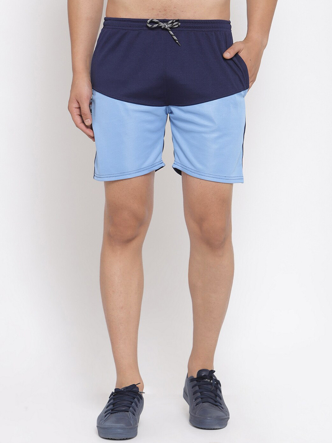 KLOTTHE Men Colourblocked Rapid-Dry Sports Shorts