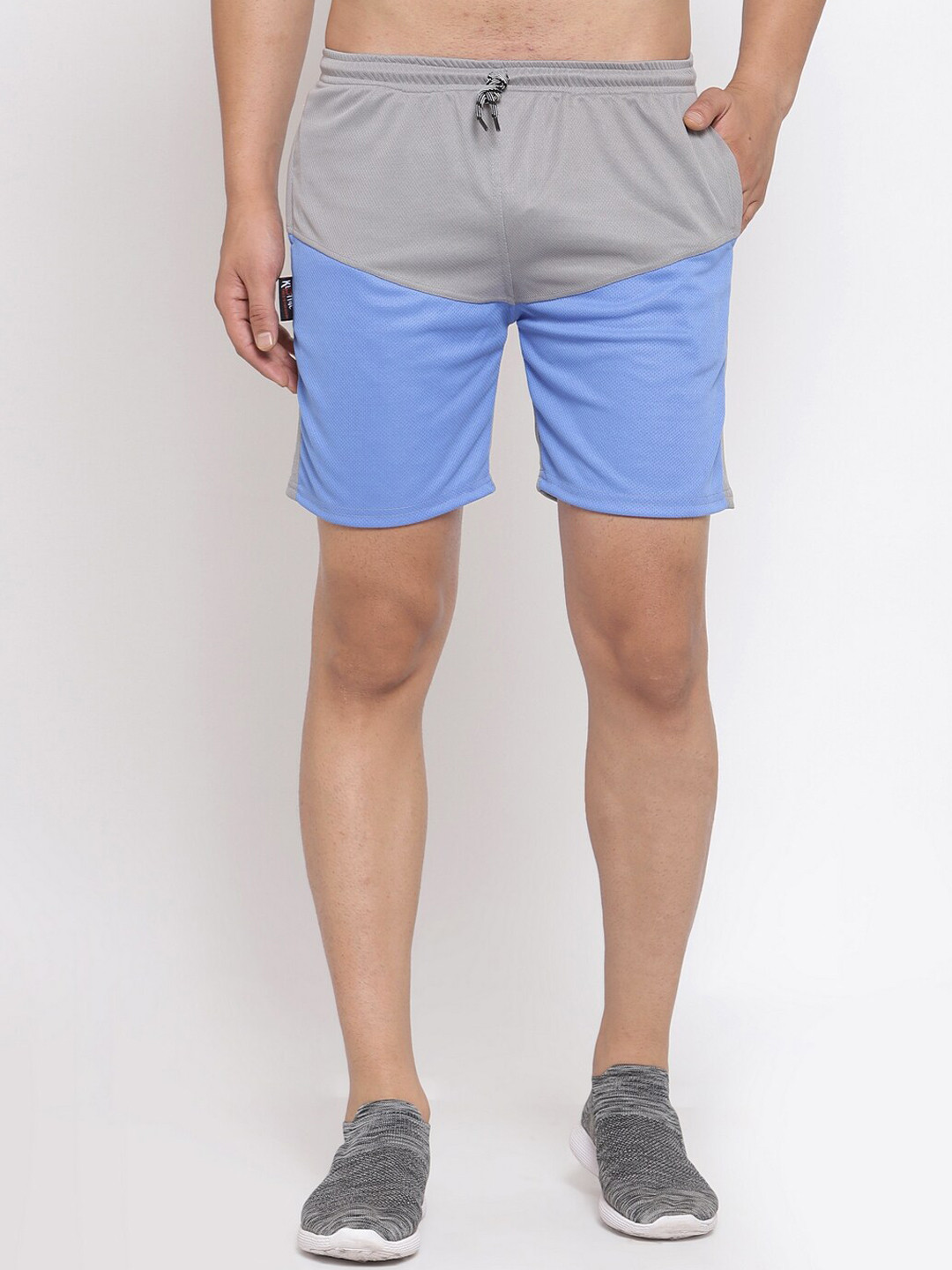 KLOTTHE Men Colourblocked Rapid-Dry Sports Shorts
