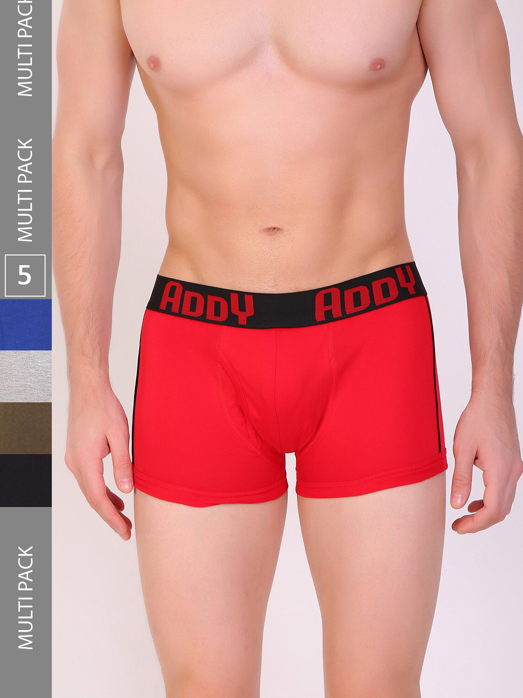 T.T. Pack Of 5 Addy Pure Cotton Trunks ADY_TRNK_PO5_MIX_95