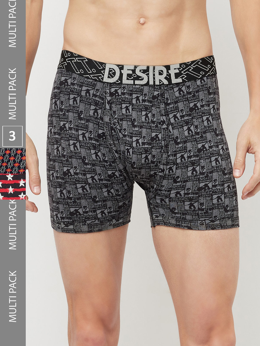 T.T. Men Pack Of 4 Desire Printed Cotton Trunk DES_PRNT_LNG_TE_PO4_MIX2_80