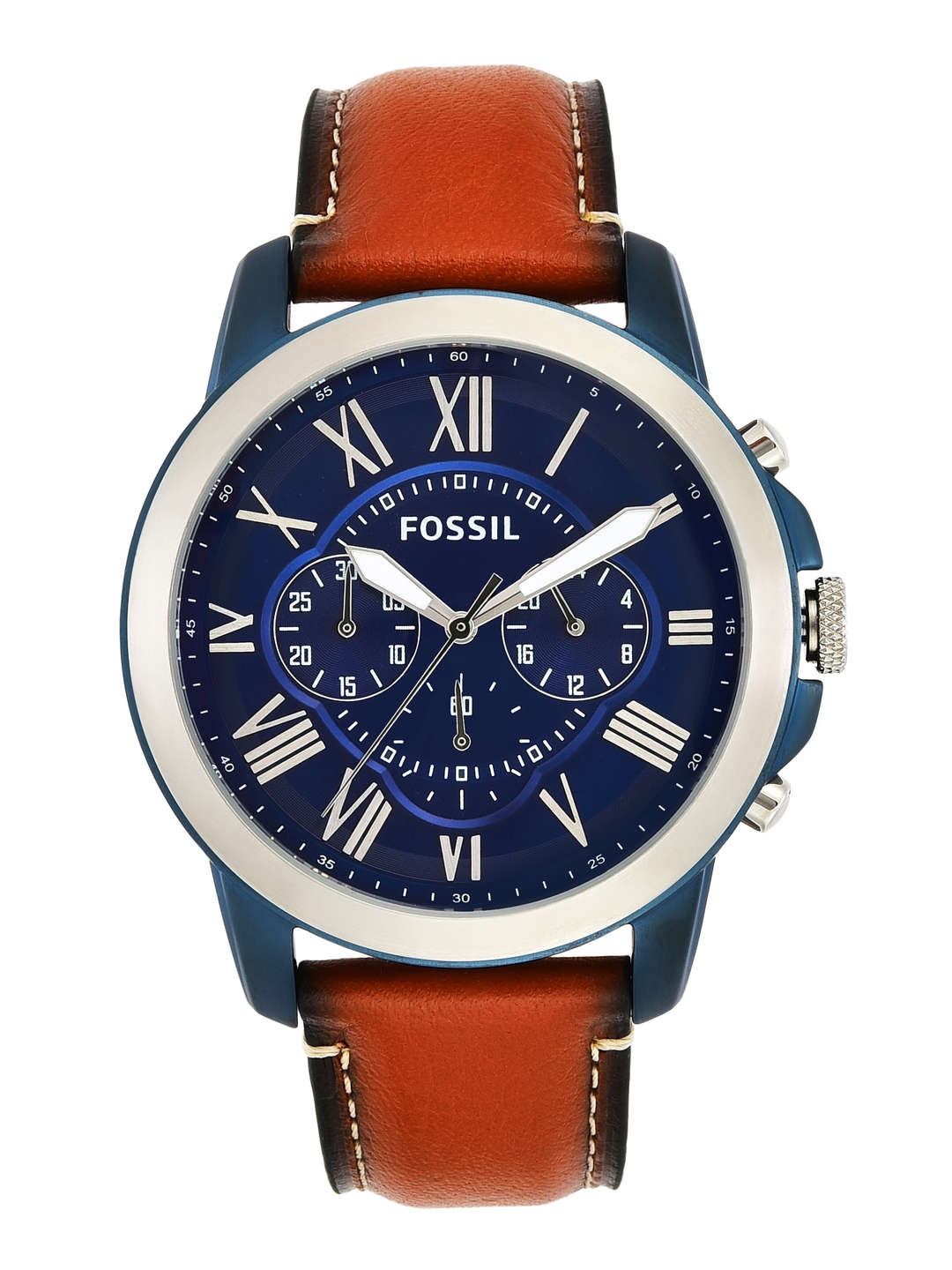 Buy Fossil Men Blue Brown Analogue Watch FS5151 Watches for