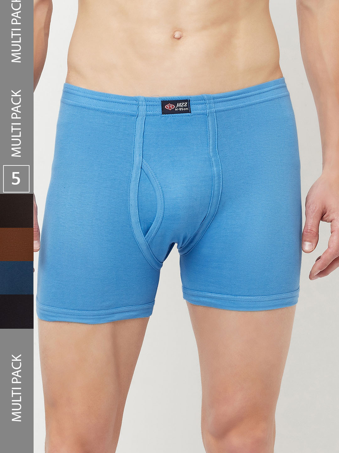 T.T. Mens Pack Of 4 Jazz Pure Cotton Trunks