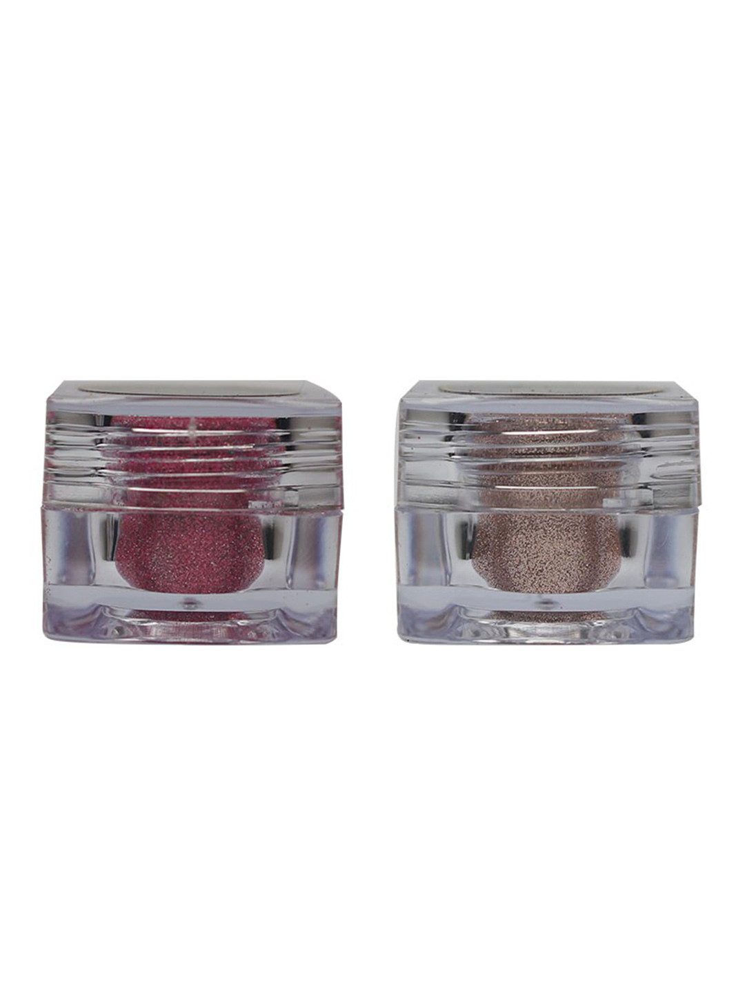 Veoni BELLE Set Of 2 HD Holographic Loose Glitter Eyeshadow- Frozen Pink 19 & Rose Gold 17
