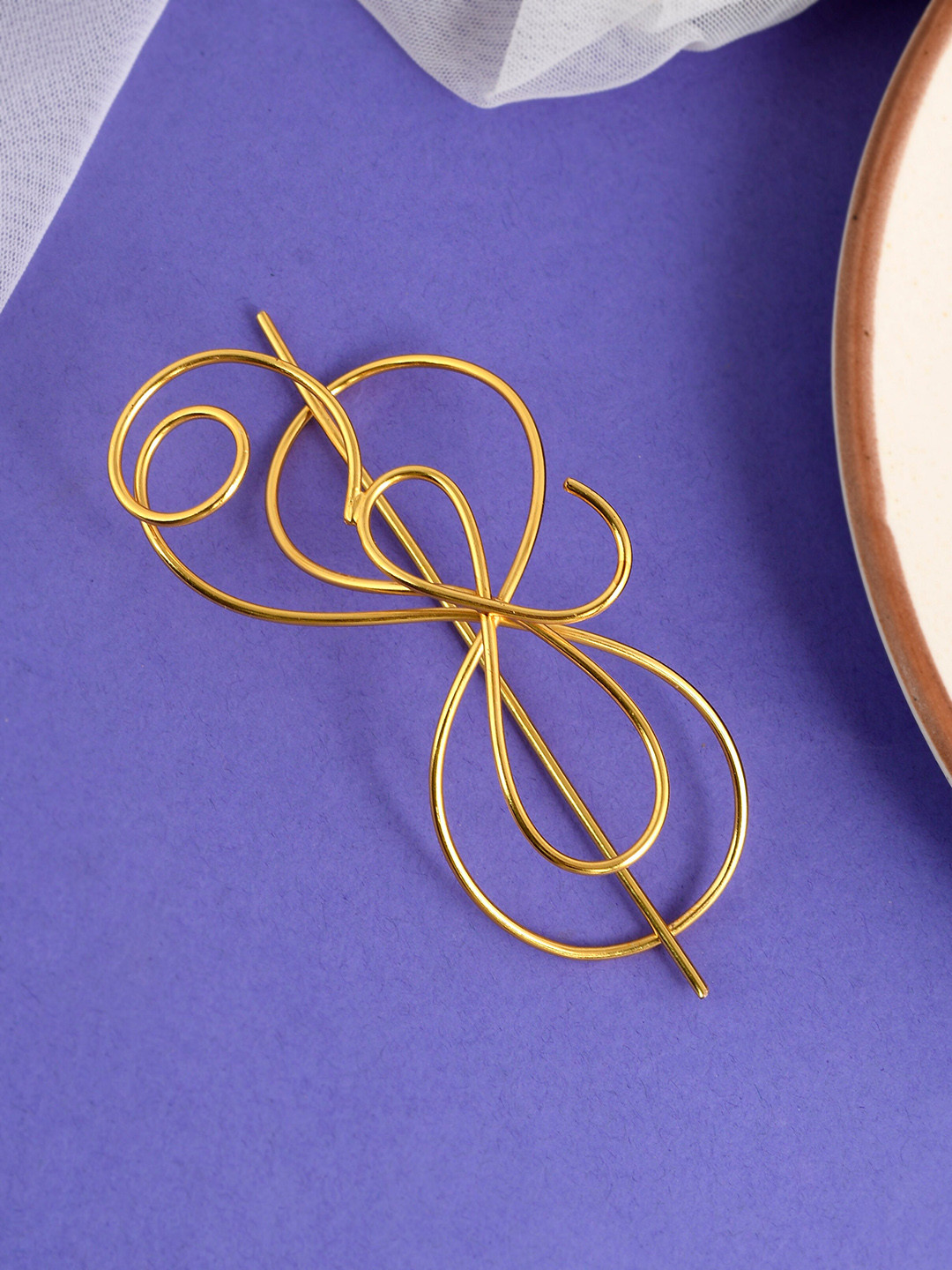 Silvermerc Designs Gold-Plated Bun Pin