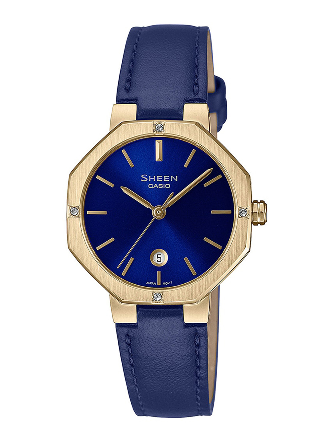 CASIO Women Blue Dial & Blue Leather Straps Analogue Watch SH293