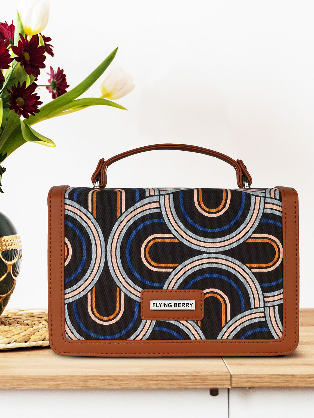 FLYING BERRY Women Geometric Shopper Sling Bag