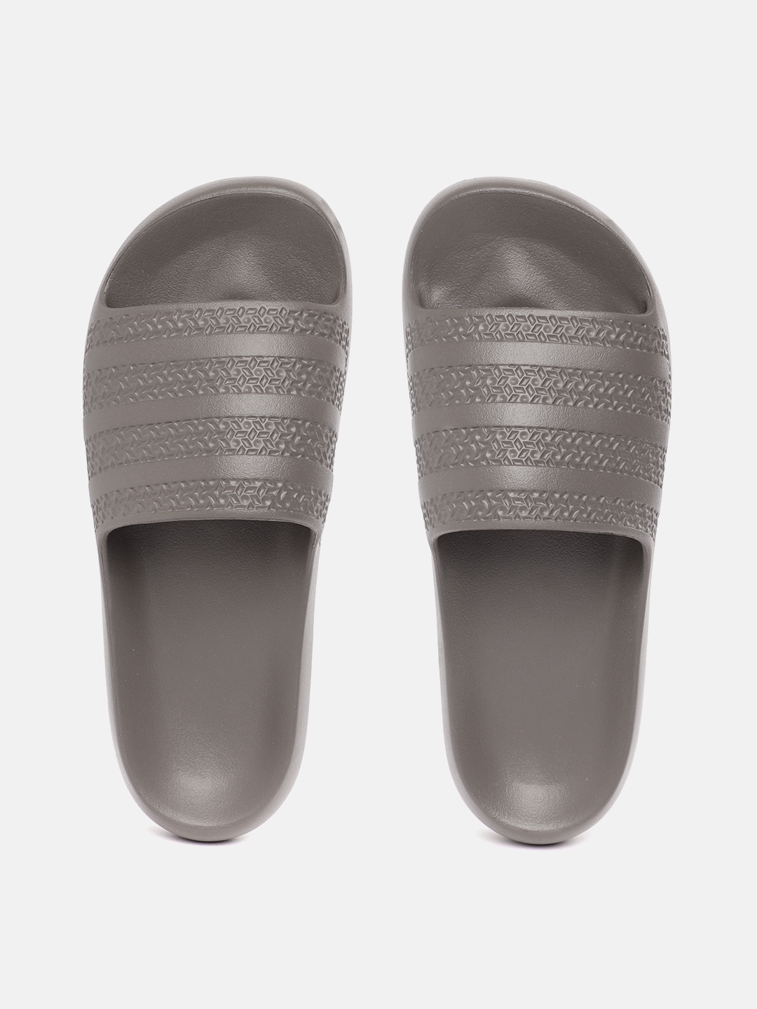 Womens gray best sale adidas slides