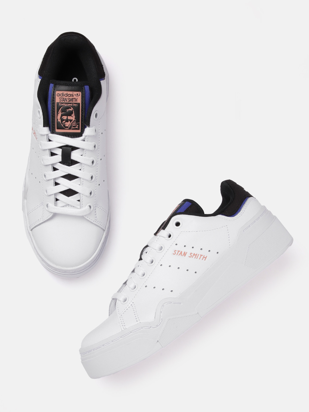 ADIDAS Originals Women Perforated Stan Smith Bonega 28 Leather Sneakers