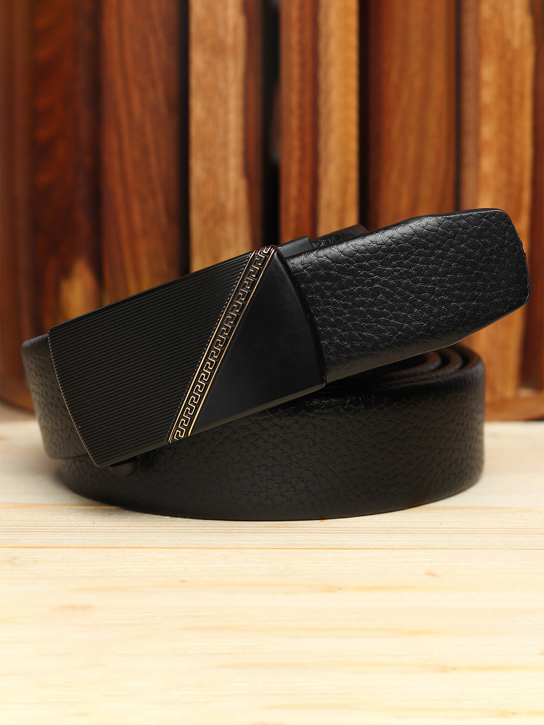 Kastner Men Synthetic Leather Slider Buckle Formal Belt