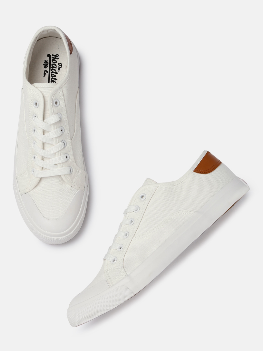 roadster white canvas shoes