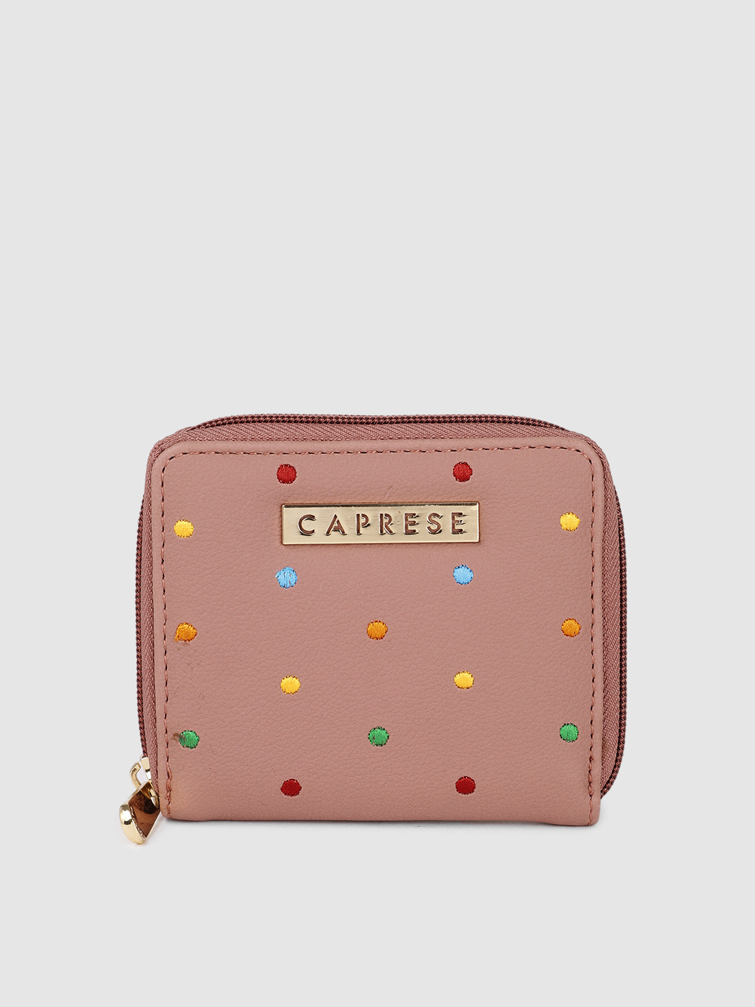 Caprese Women Embroidered Zip Around Wallet