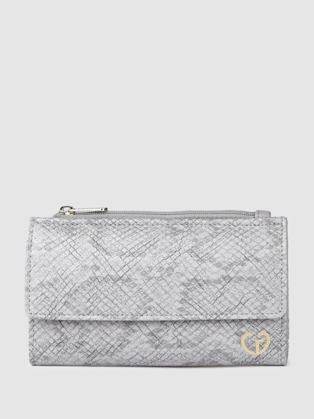 Caprese Ivara Women Grey Small Wallet