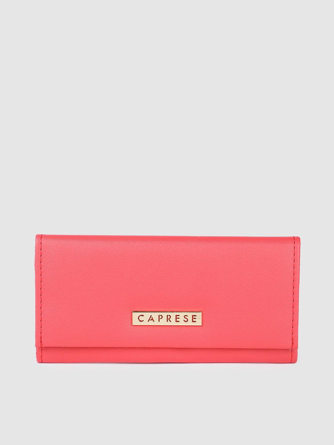 Caprese Uv3 Women Coral Medium Wallet