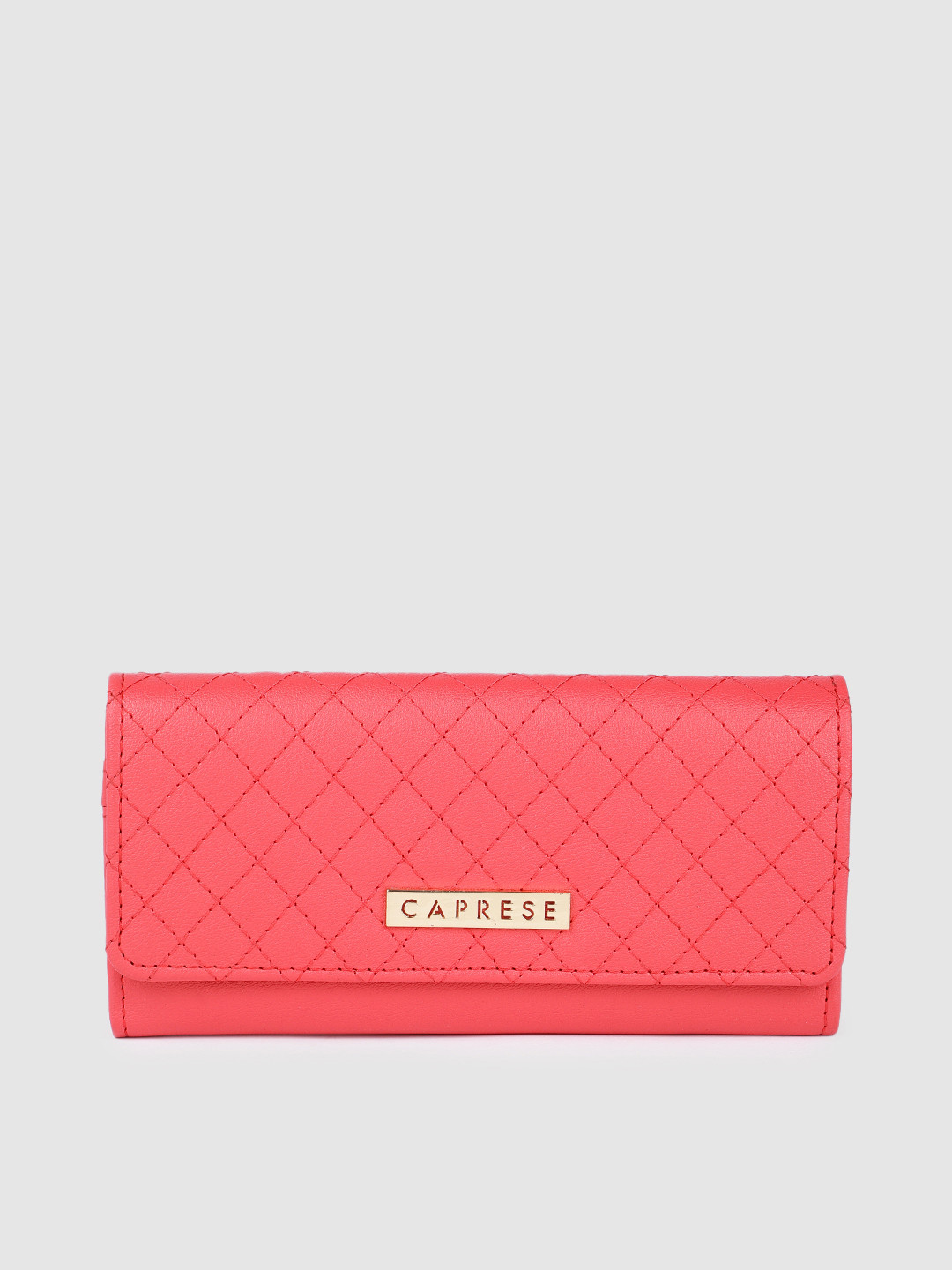 Caprese Women Geometric Thread Work Self Design Envelope Wallet