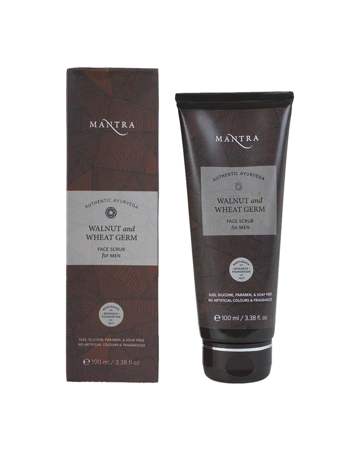 Mantra Herbal Men Walnut & Wheat Germ Face Scrub 100ml