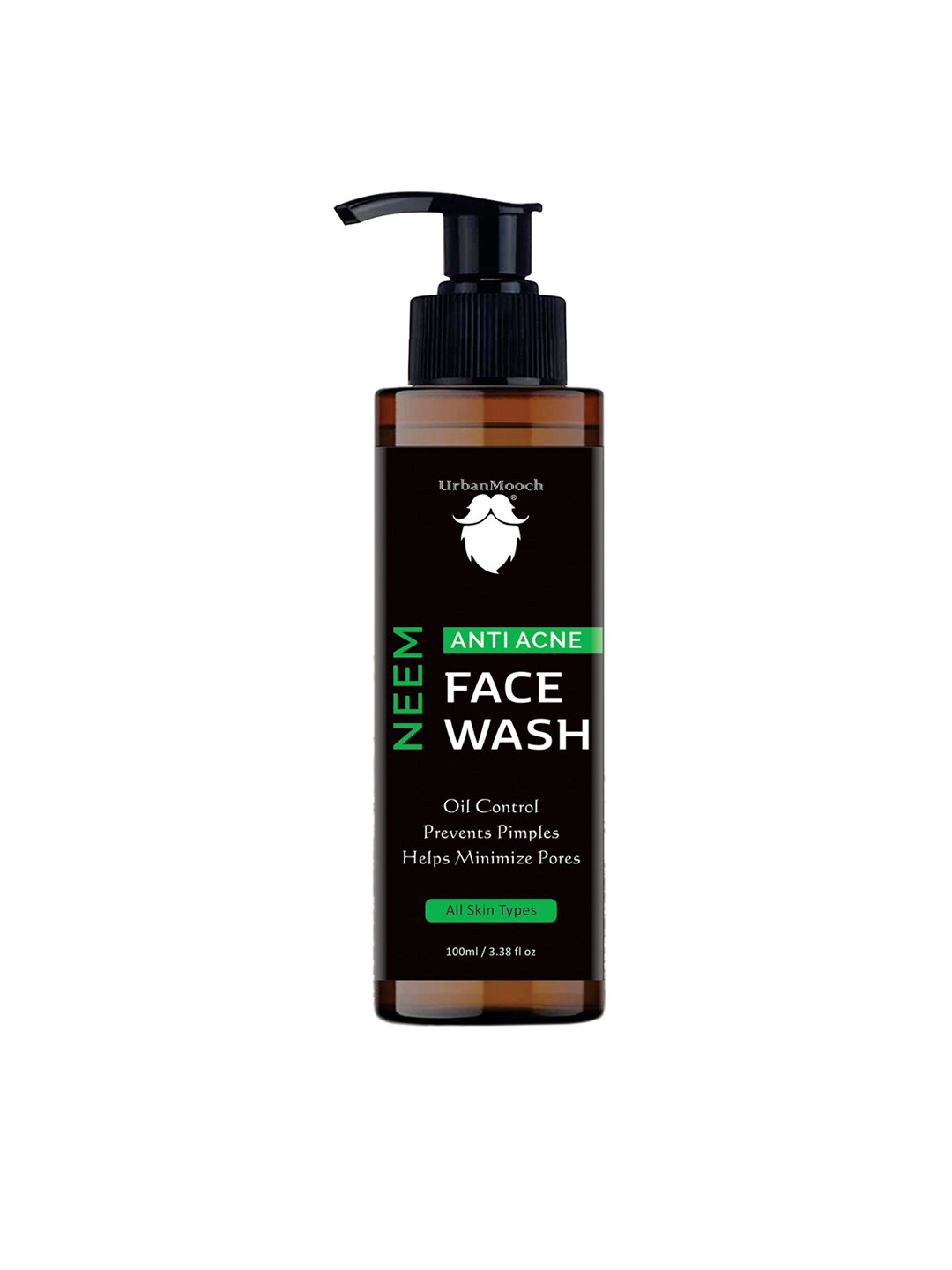 UrbanMooch Men Anti Acne Neem Face Wash For Oil Control & For Prevents Pimples - 100ml