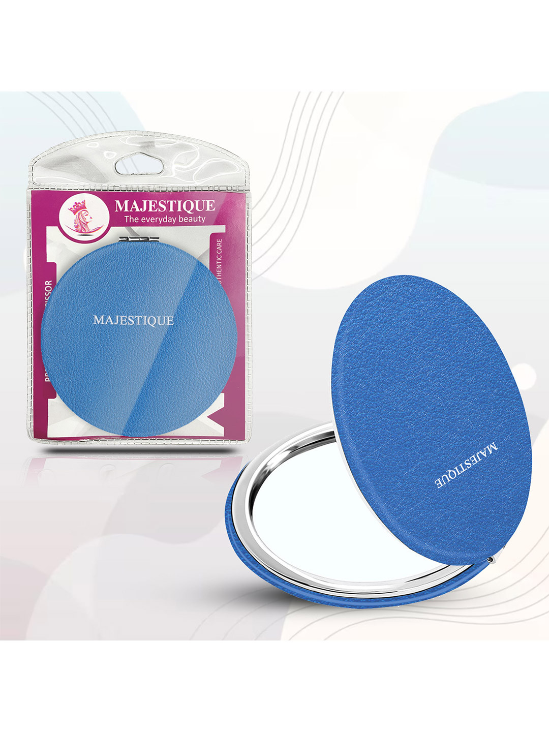 MAJESTIQUE Professional Pocket Compact Size Foldable Makeup Mirror - Assorted