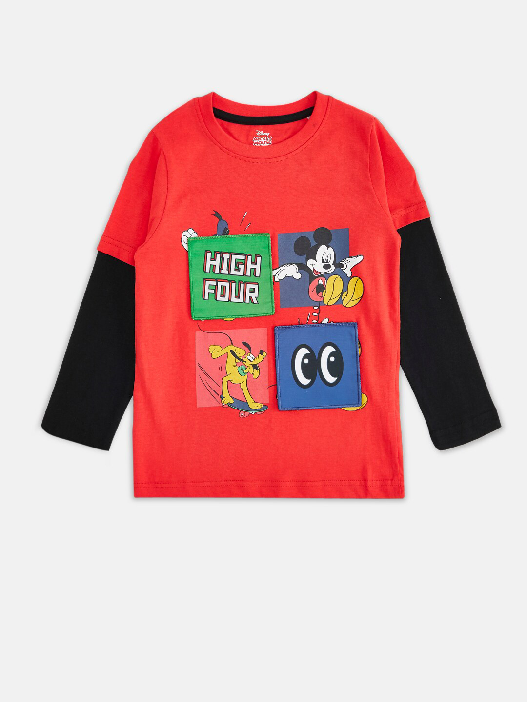 Pantaloons Junior Boys Mickey Mouse Printed Cotton T-shirt