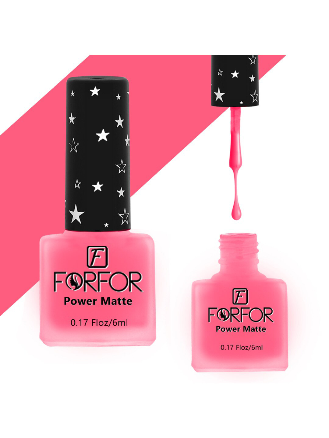 FORFOR Power Matte Set Of 12 HD Colors Long Lasting Non Toxic Nail Polishes - Combo no. 27