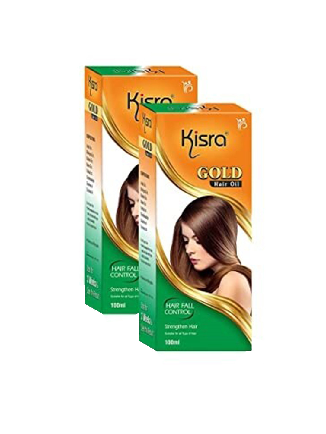 KISRA Gold Set Of 2 Hair Oils For Frizz Control & Hair Smoothening & Hair Growth100ml Each