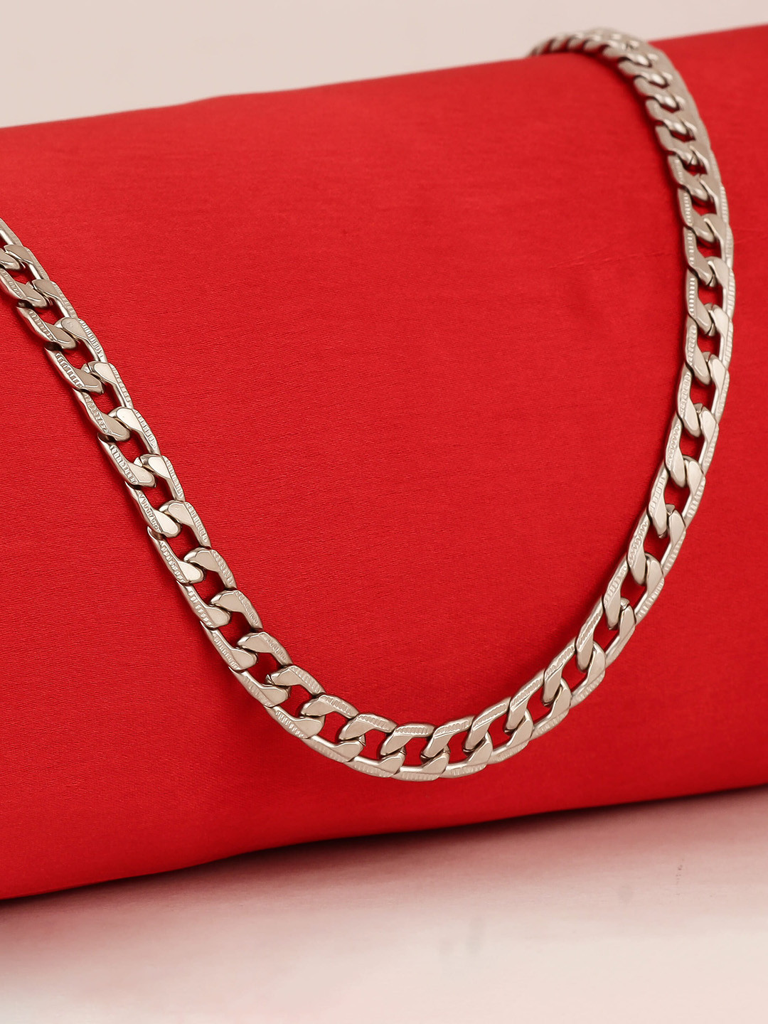 Fashion Frill Men Silver-Plated Hand Painted Chain