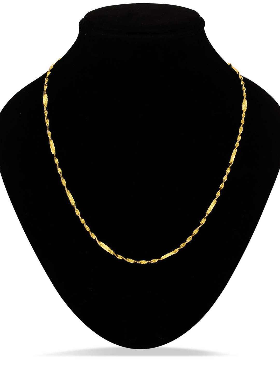 Fashion Frill Brass Gold-Plated Chain