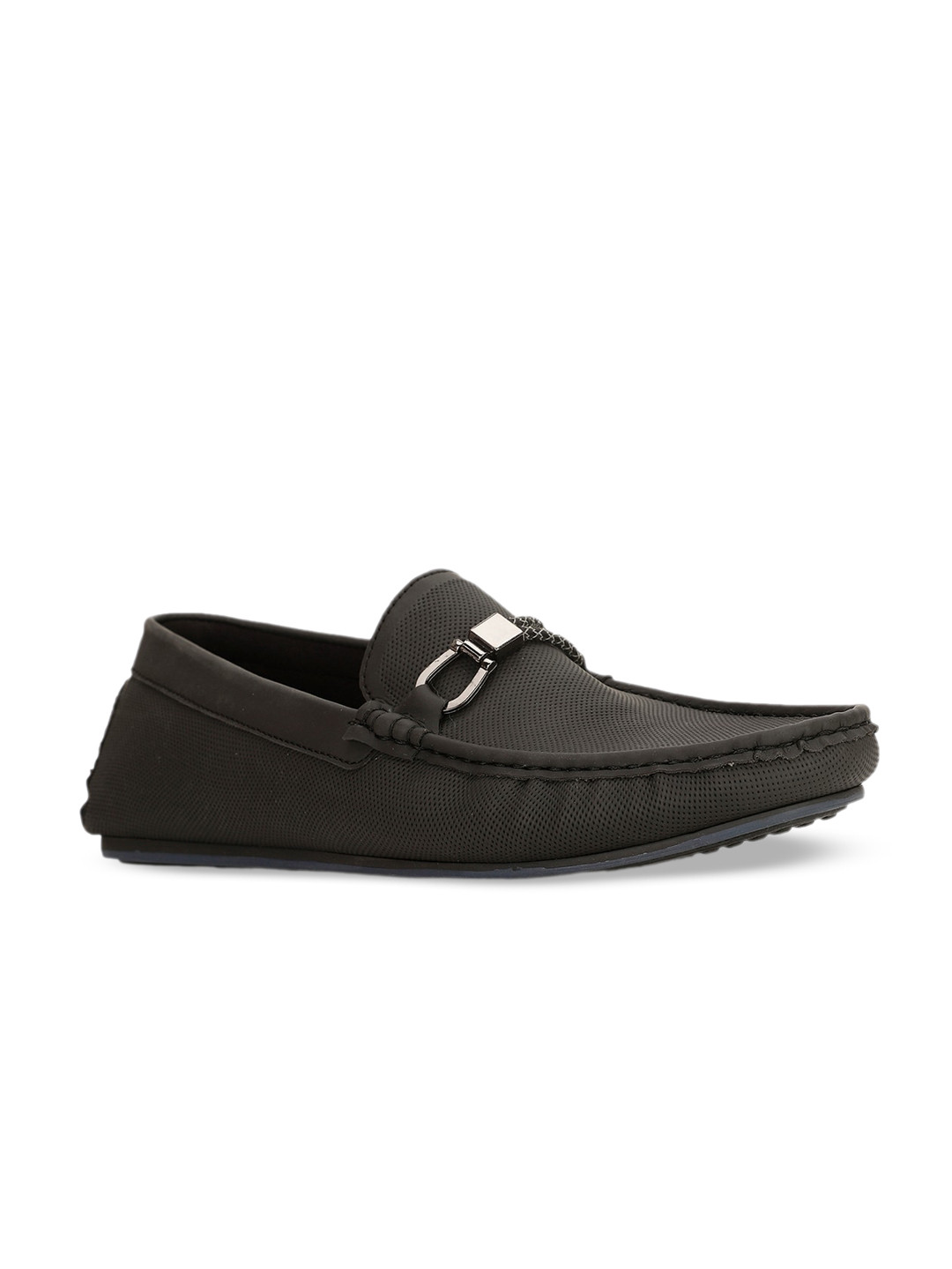Bata Men Textured Horsebit Loafers