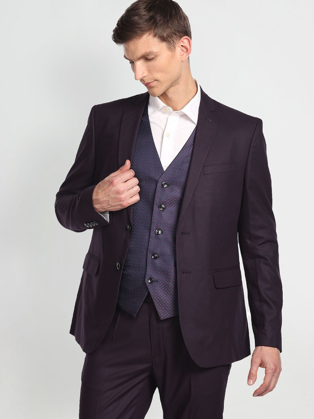 Arrow Tailored Fit Three-Piece Formal Suit