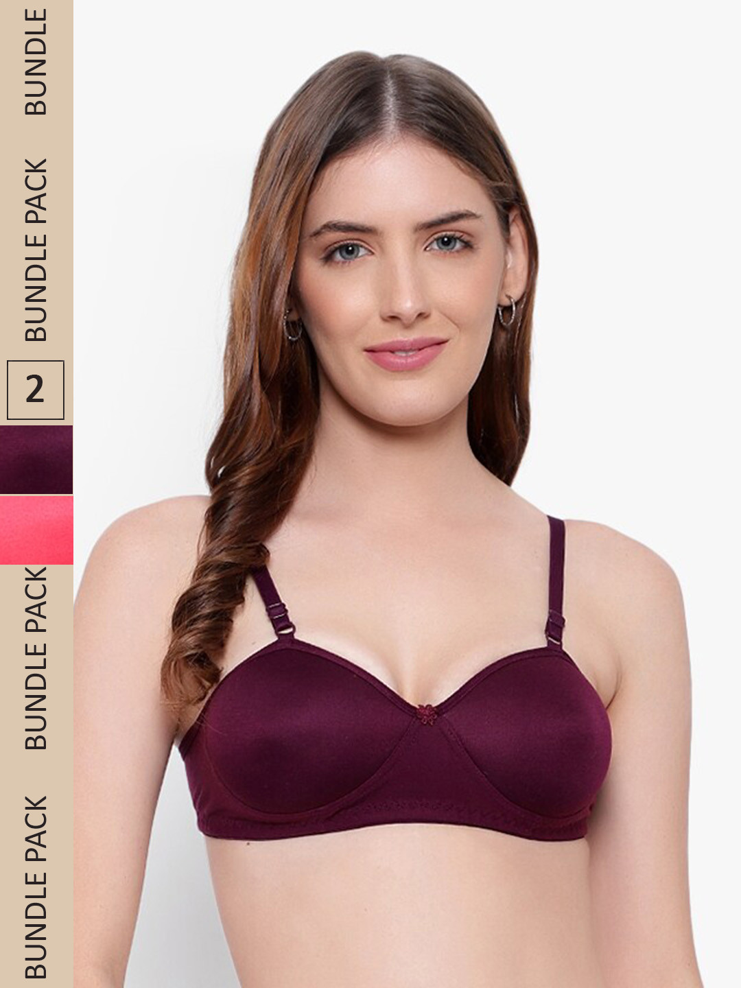 KYODO Pack Of 2 Half Coverage Lightly Padded Bra