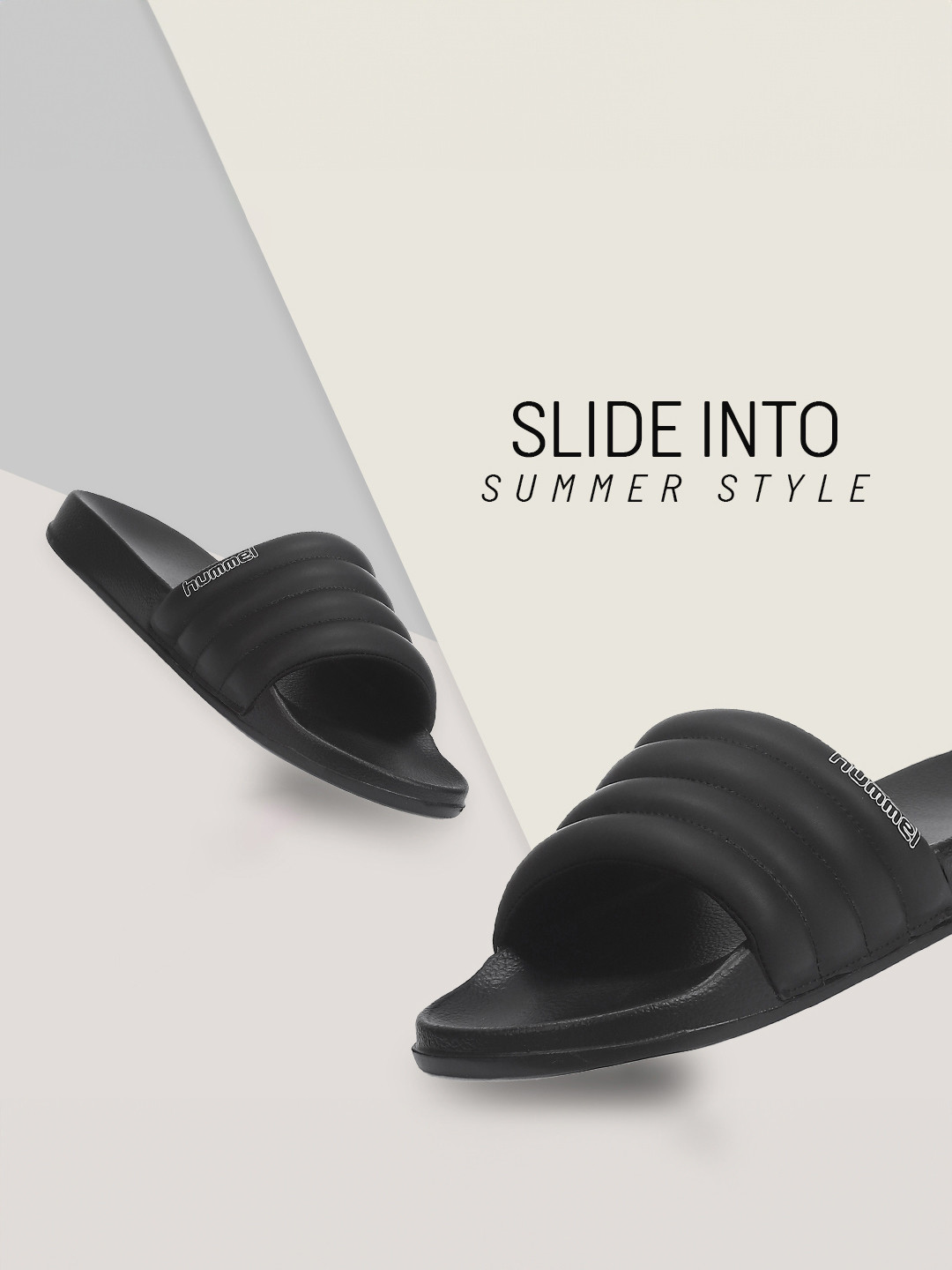 hummel Men Striped Sliders