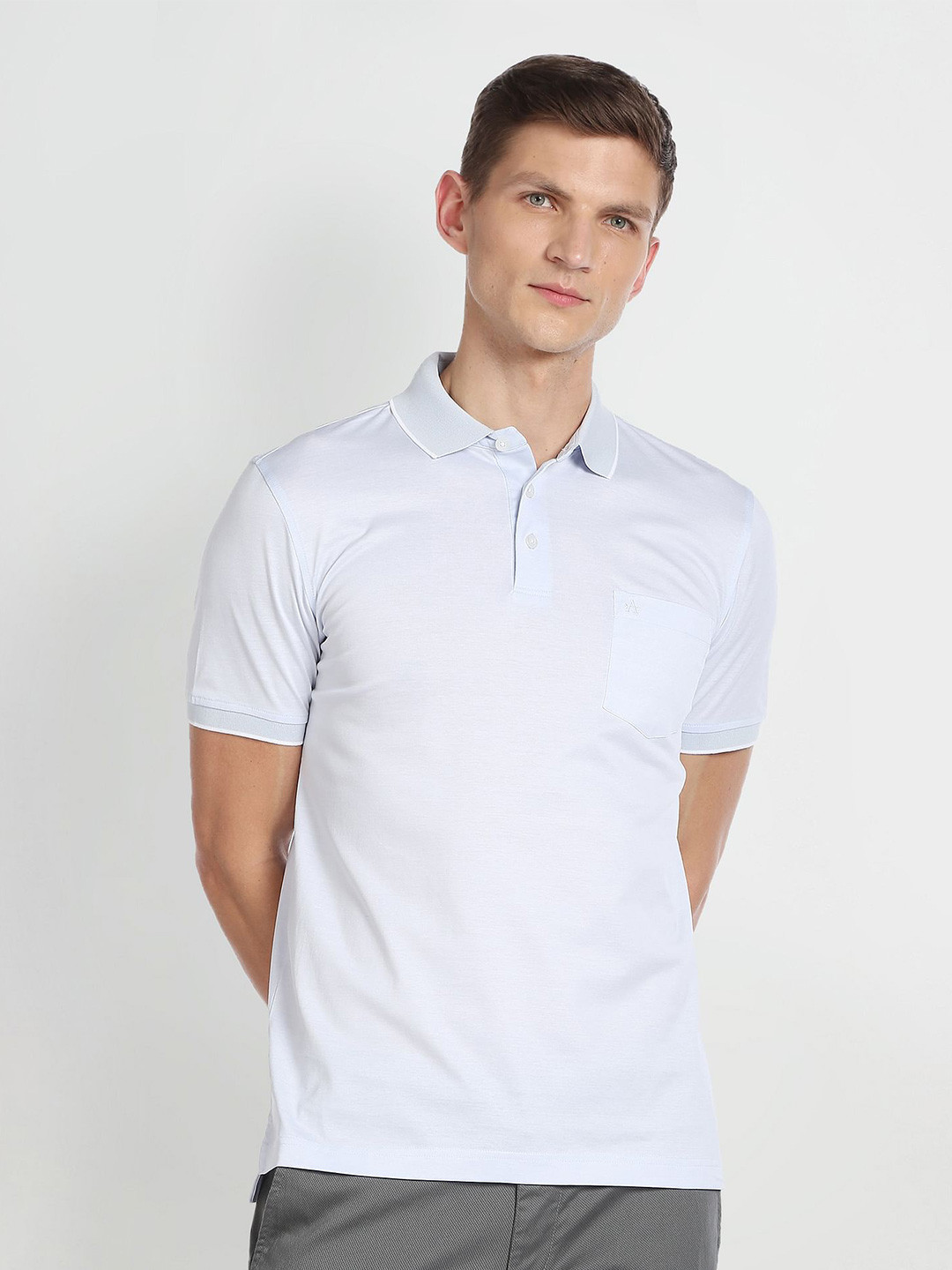 ArrowPolo Collar Pure Cotton T-shirt