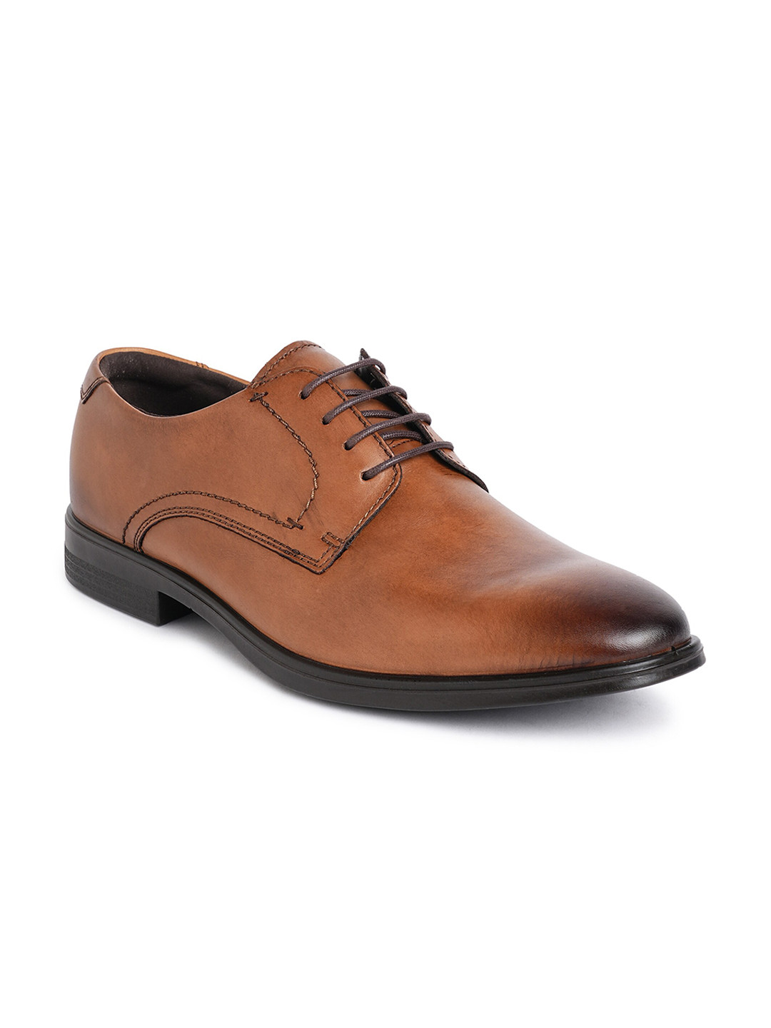 ECCO Men Melbourne Amber Leather Regular Formal Shoes
