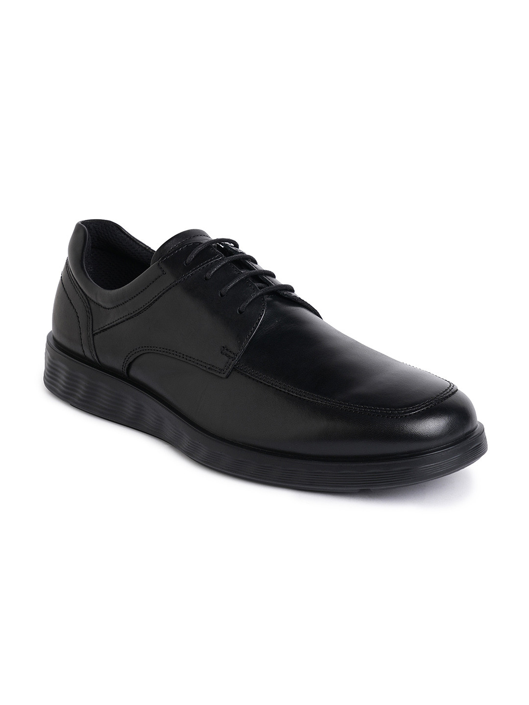 ECCO Mens S Lite Hybrid Black Leather Extra Wide Formal Shoes