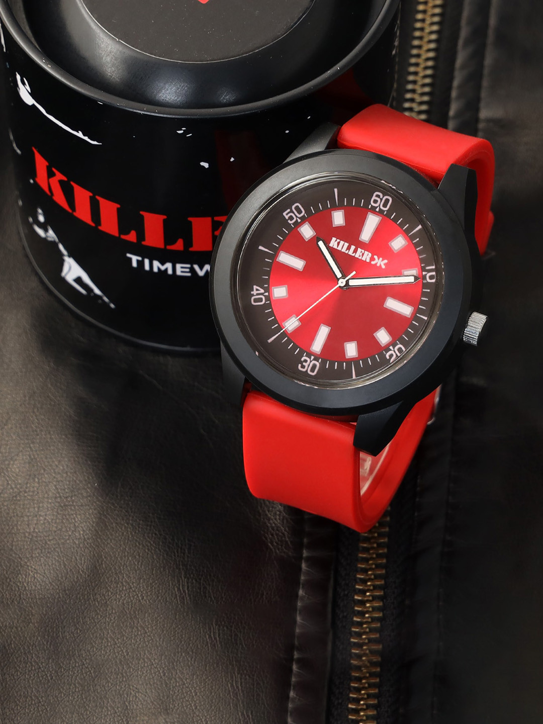 Killer Men Brass Dial & Straps Analogue Watch KLMO50C