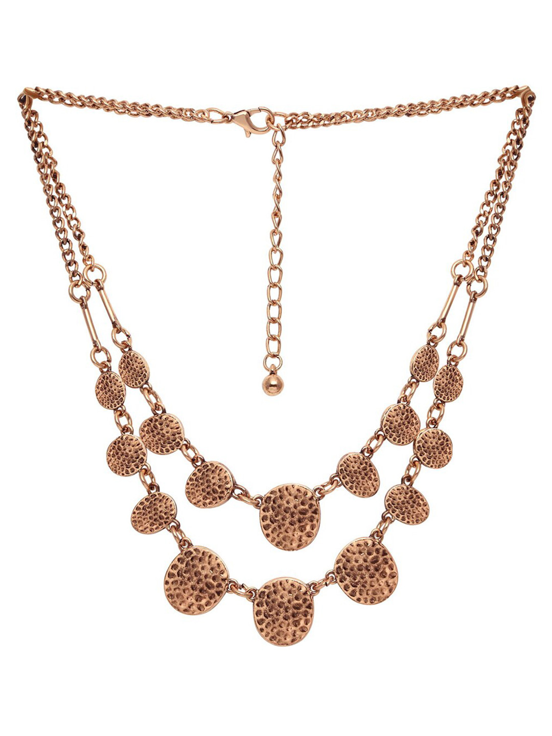 Sukkhi Rose Gold-Plated Round Shaped Necklace