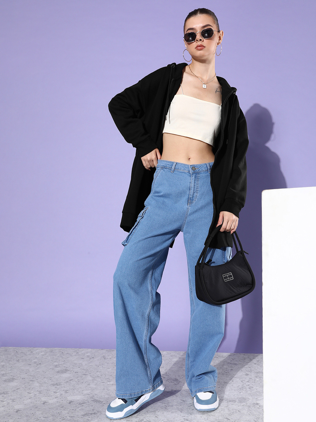 The Roadster Life Co. September Hello Monsoon Anti Fits Oversized Hooded Sweatshirt