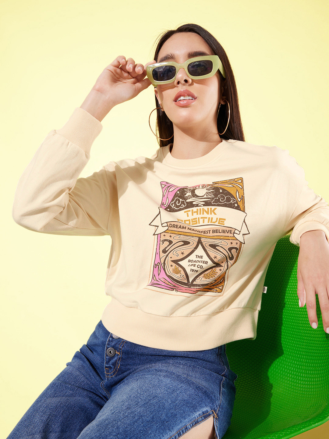 The Roadster Life Co. Graphic Printed Pullover Sweatshirt