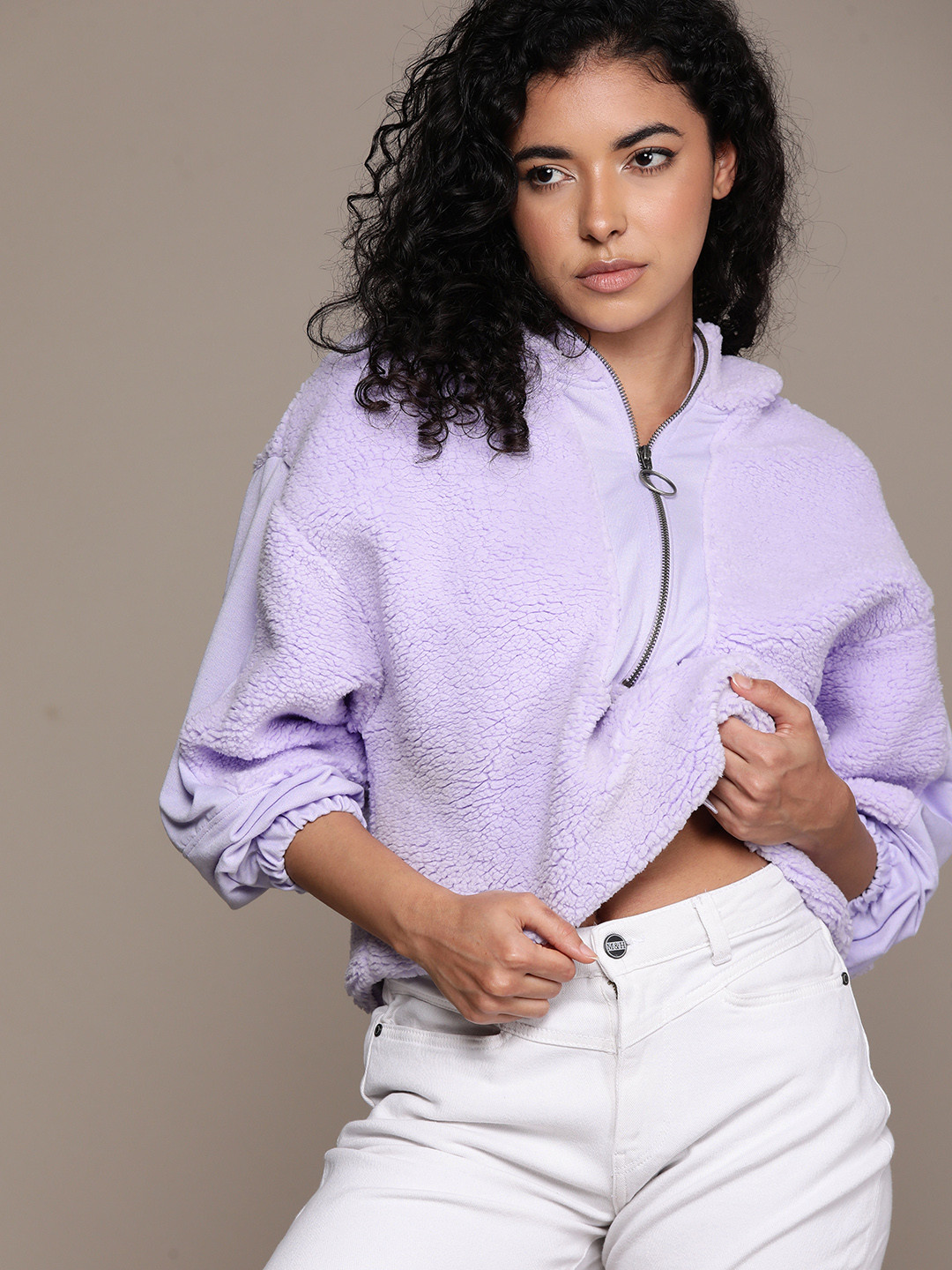 The Roadster Lifestyle Co. Sherpa Hooded Sweatshirt