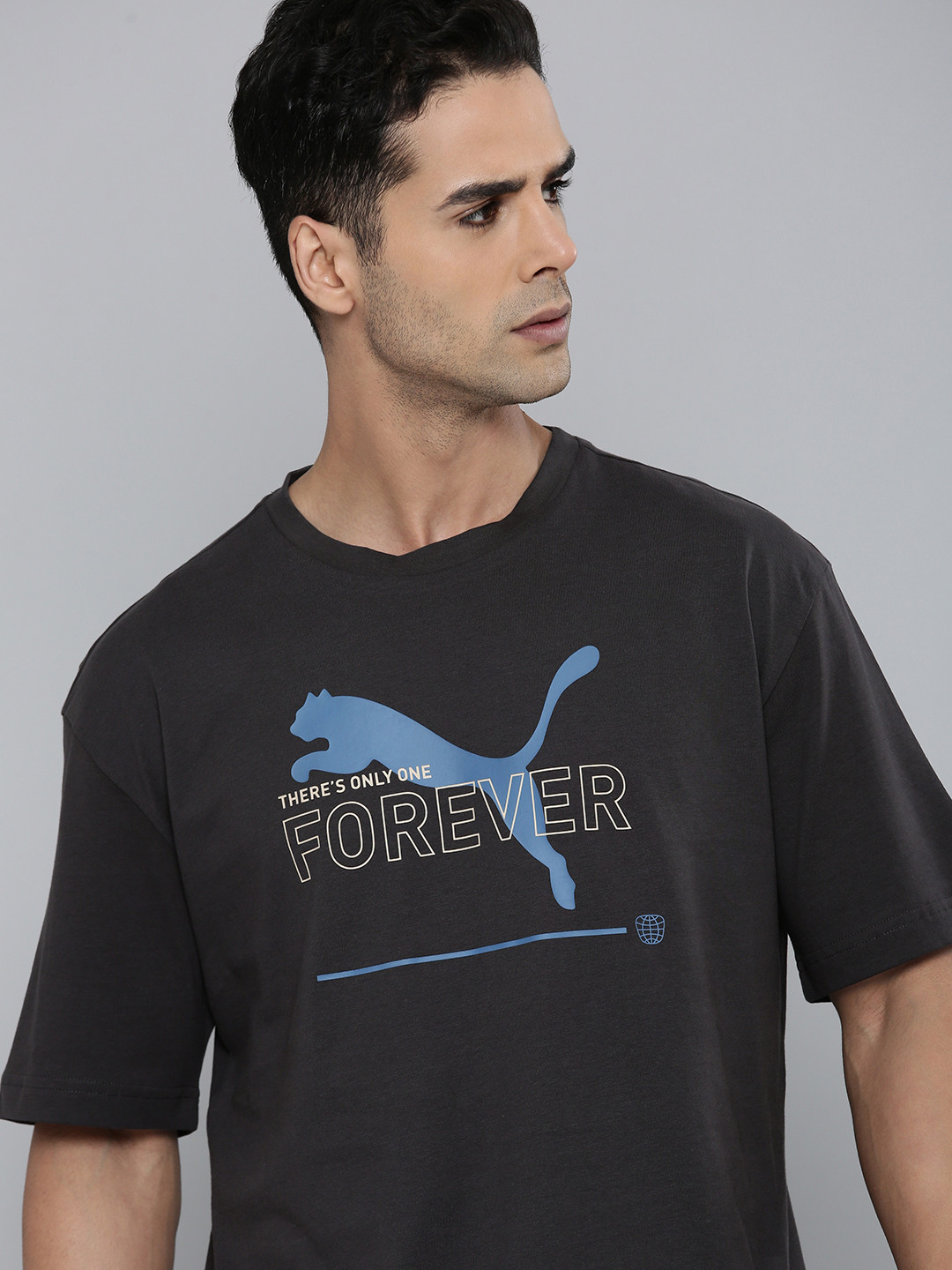 Puma Brand Logo Graphic Print Essential Better Knitted Pure Cotton Relaxed Fit T-shirt