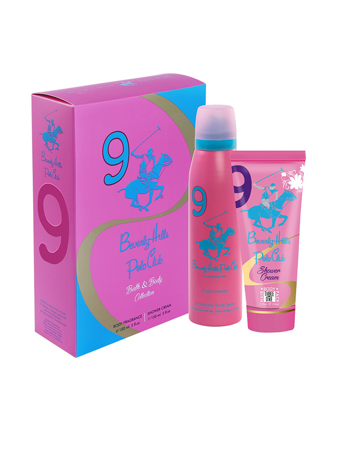 Beverly Hills Polo Club Women Gift Set No.9 - Body Mist 150ml + Shower Cream 150ml